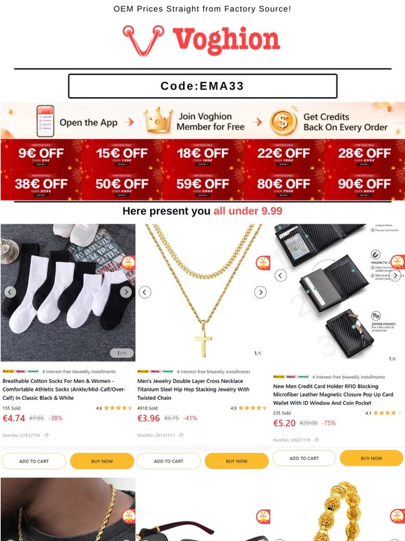 🎉 Fresh Arrivals Under 9.99€ Shop Fast! [Coupon Inside]