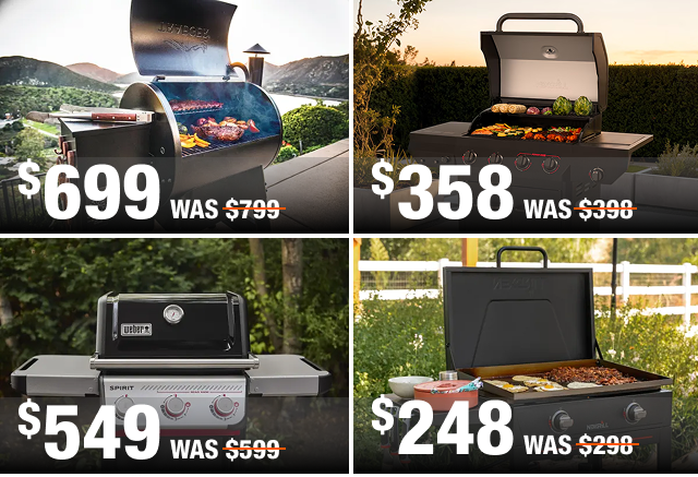 An array of BBQs