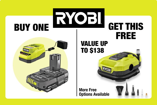 A RYOBI BOGO deal.