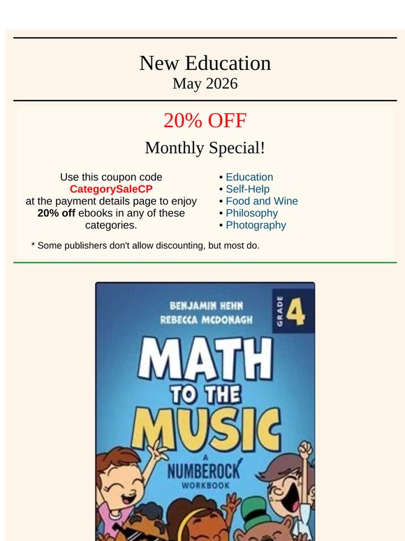 New Education ebooks from eBooks.com : Teach Kids not Content