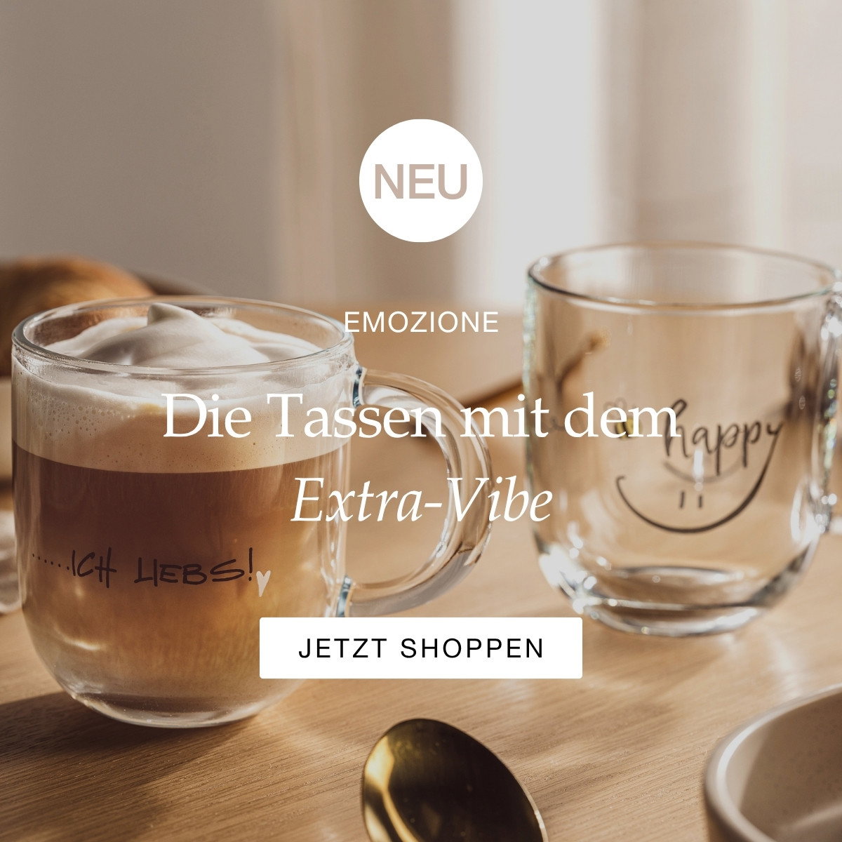 Neue Tassen: EMOZIONE