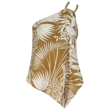 Paved With Gold Tropical Print Top