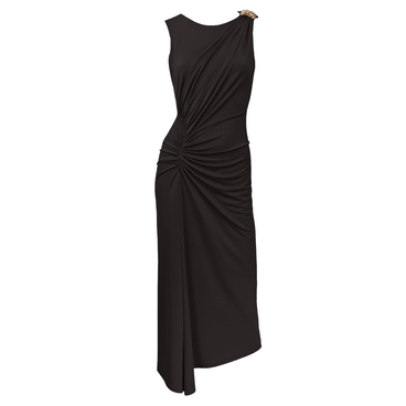 Prima Donna Black Dress With Brooch Detail