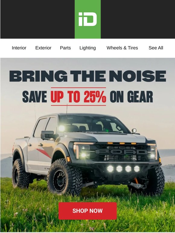 🚀🔊 Silence is boring. Up to 25% off gear that growls