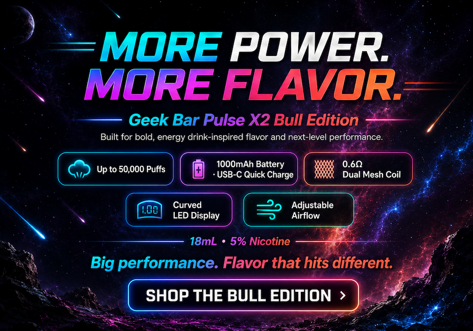 Smoker's World Geek Bar Pulse X2 Bull Edition