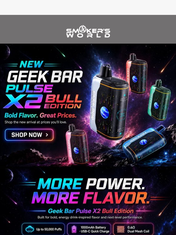 Get The New Geek Bar TODAY 😍