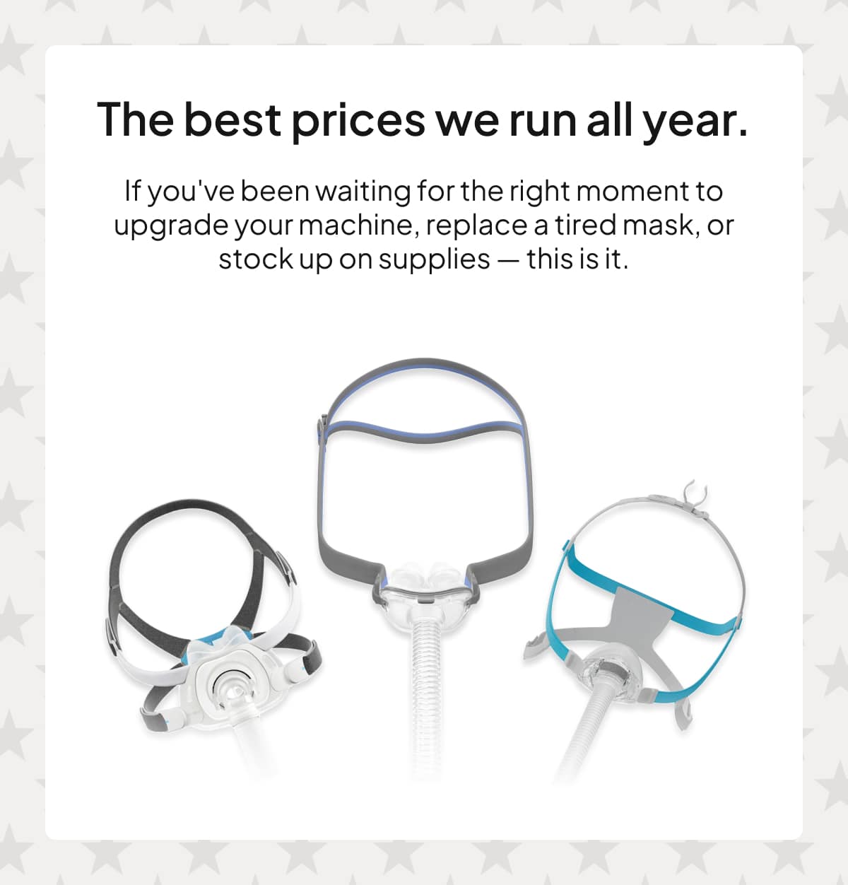 The best prices we run all year.