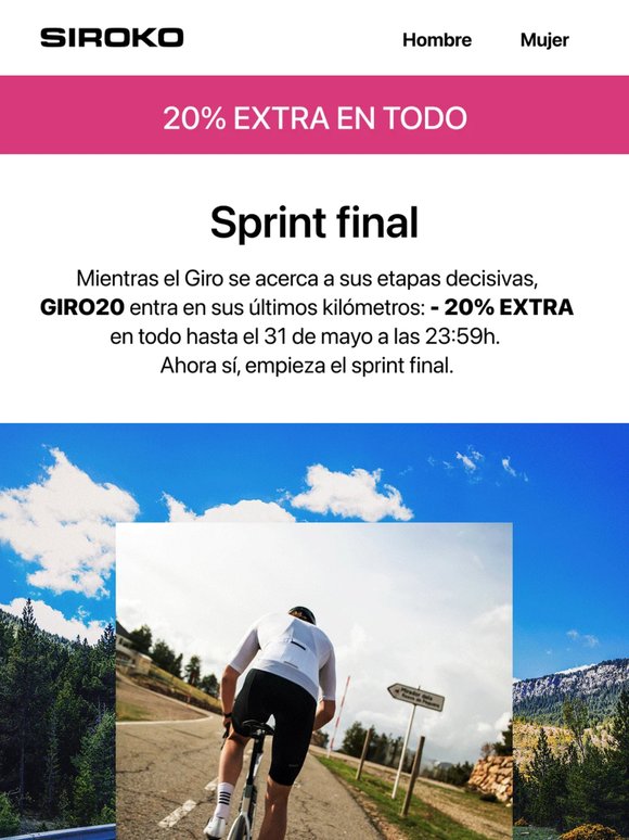Empieza el sprint final 🚴