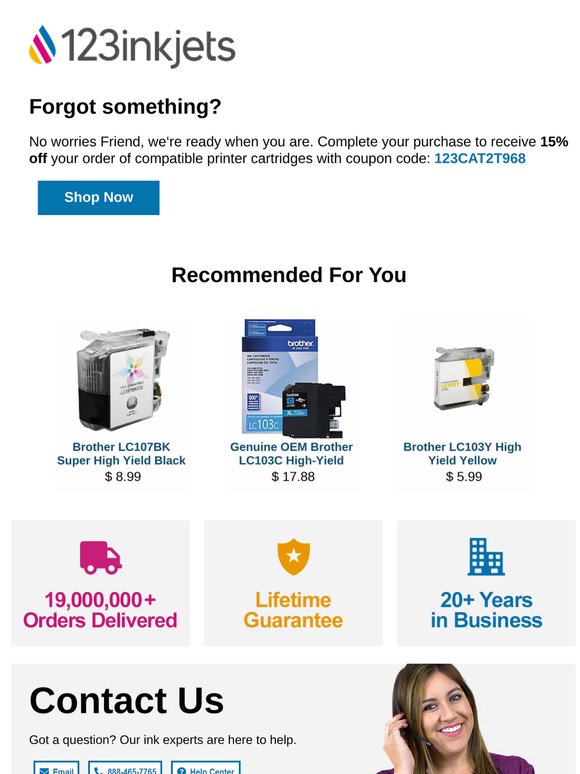 Don't Leave Your Printer Empty–Save Now | 15% Off