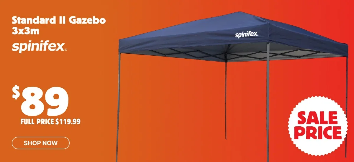 Spinifex Standard II Gazebo 3x3m