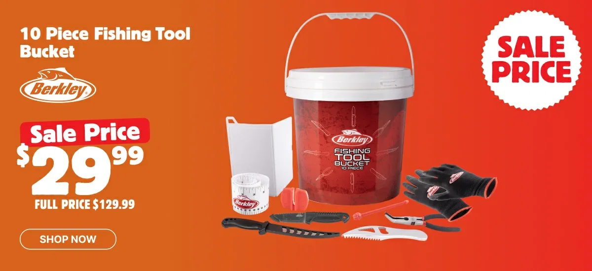 Berkley 10 Piece Fishing Tool Bucket