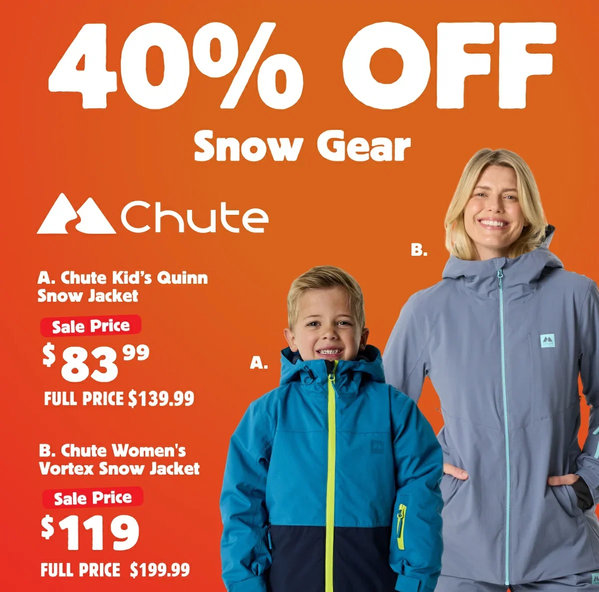 40% off Snow Gear