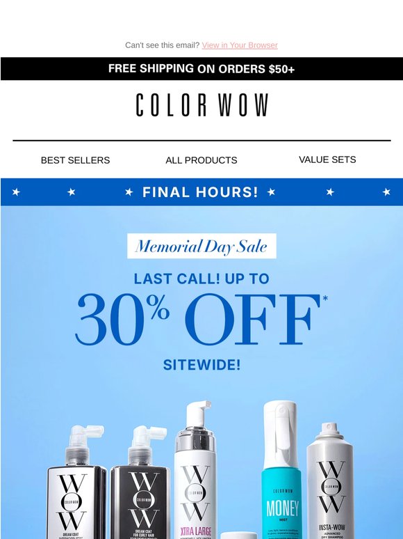 🇺🇸 Memorial Day Sale ENDS SOON!