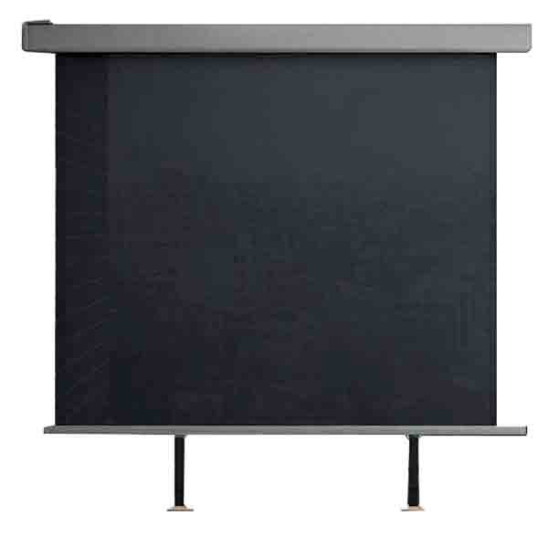 Balkonmarkise Sichtschutz Sonnenrollo aus Aluminium, ca. 150 x 200 cm - Anthrazit