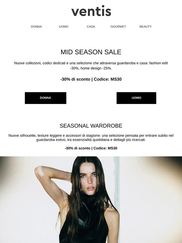 Mid Season Sale: -30% fashion & design