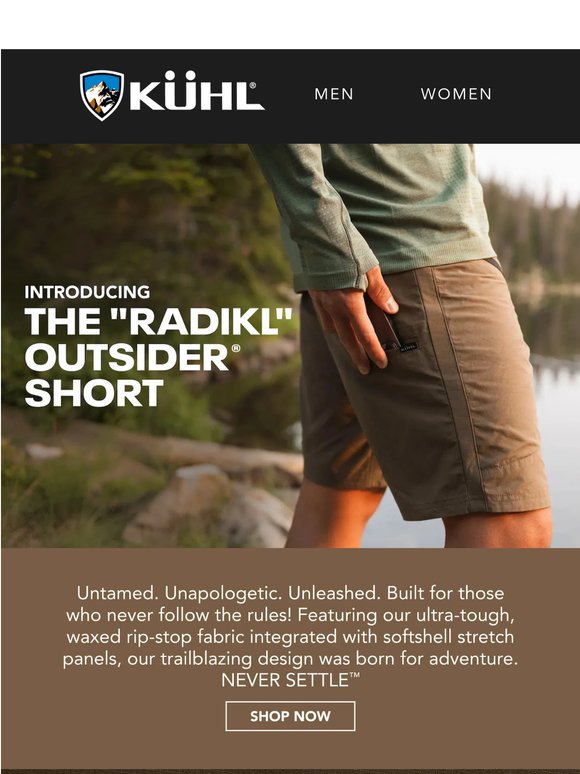 Introducing the "RADIKL" OUTSIDER® Short