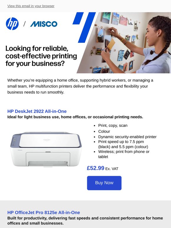 Affordable HP Printers Built for Everyday Business