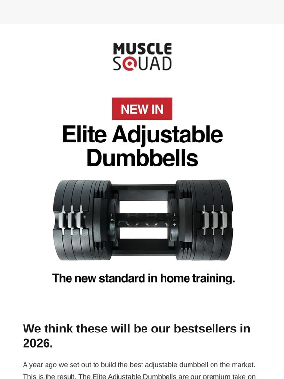NEW IN: Elite Adjustable Dumbbells
