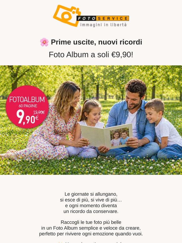 🌼 Sfoglia i tuoi momenti più belli (da €9,90)