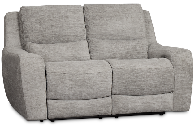 Bennett Gray Fabric Power Reclining Loveseat