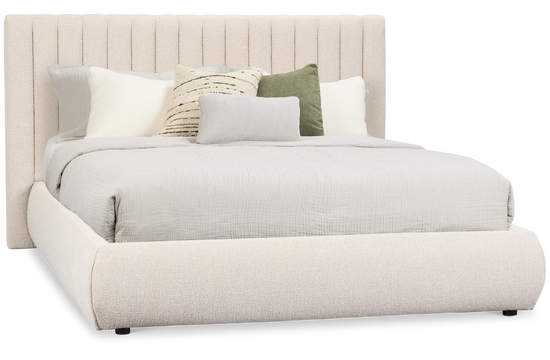 Nomad Light Beige Uph Platform Bed