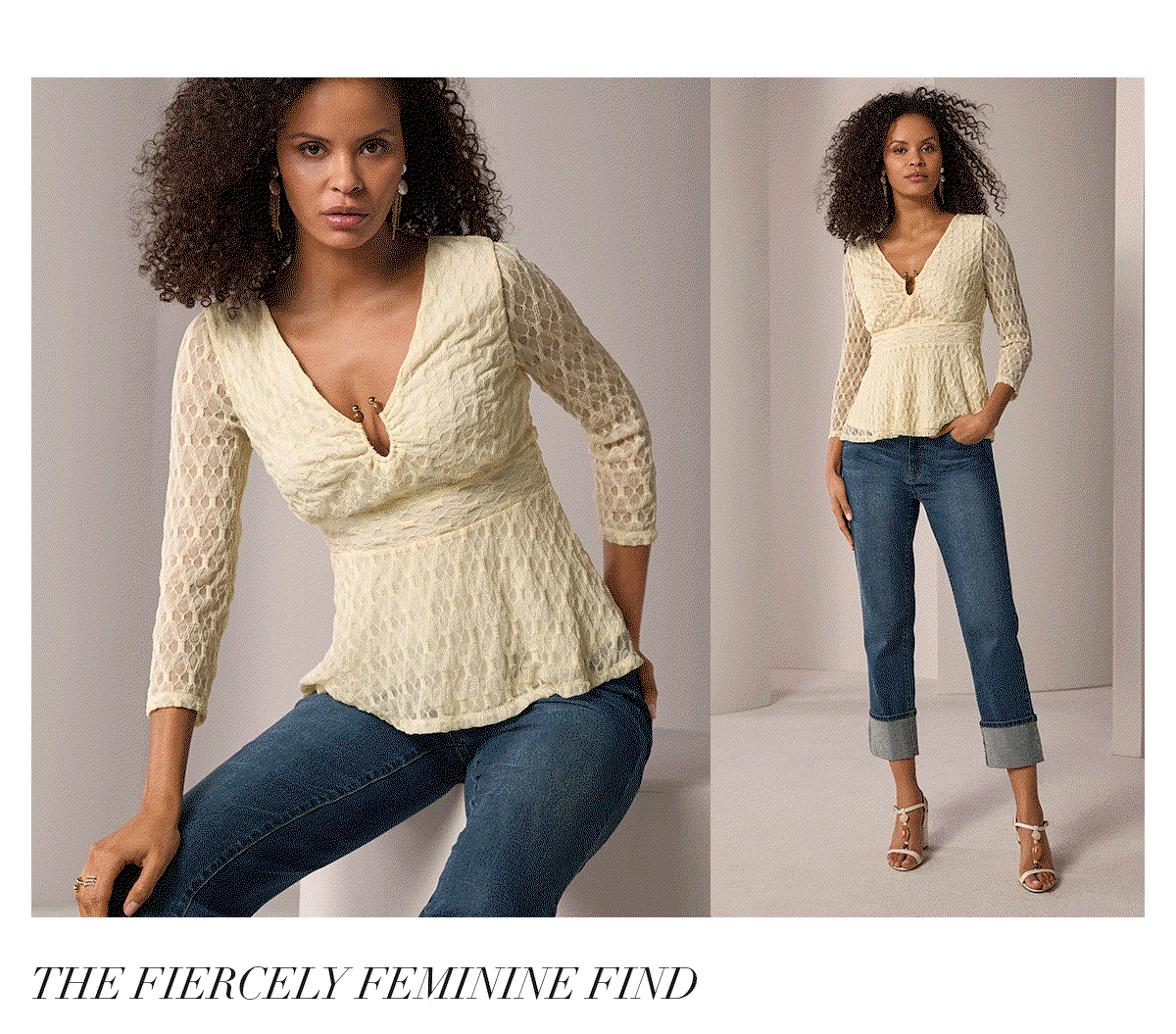 Textured Knit Top with Beaded Neck Detail