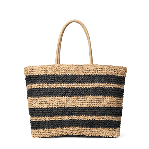 Summer Crochet Taske, Nature/Black