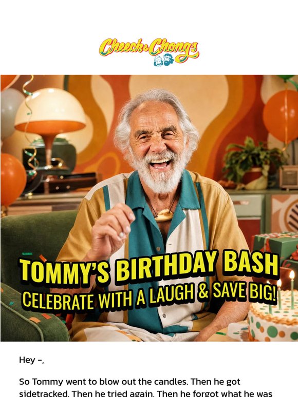 Tommy saved you a slice 🎂