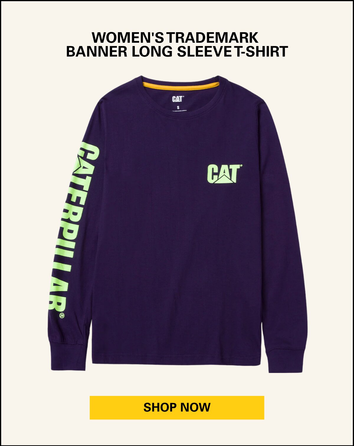 WOMEN'S TRADEMARK BANNER LONG SLEEVE T-SHIRT