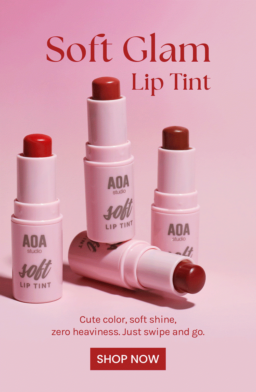 sheer color, satin shine, and the sweetest little fruity scent 🍓Shop Soft Lip Tint