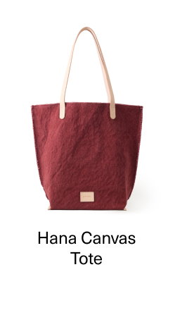 Hana Canvas Tote in Plum