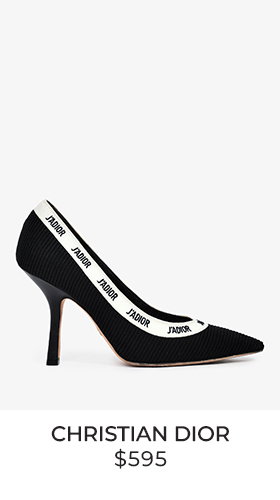 Christian Dior Black J'ADIOR Ribbon Heels Size 37.5