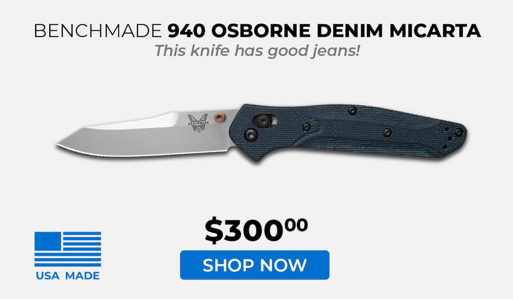 Benchmade 940 Osborne Denim Micarta