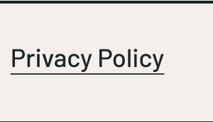 Privacy Policy