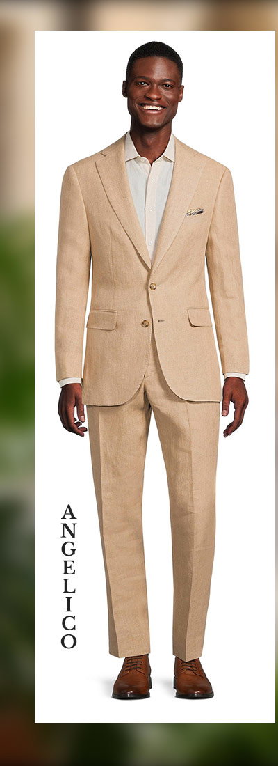 Sand Beige Linen Suit