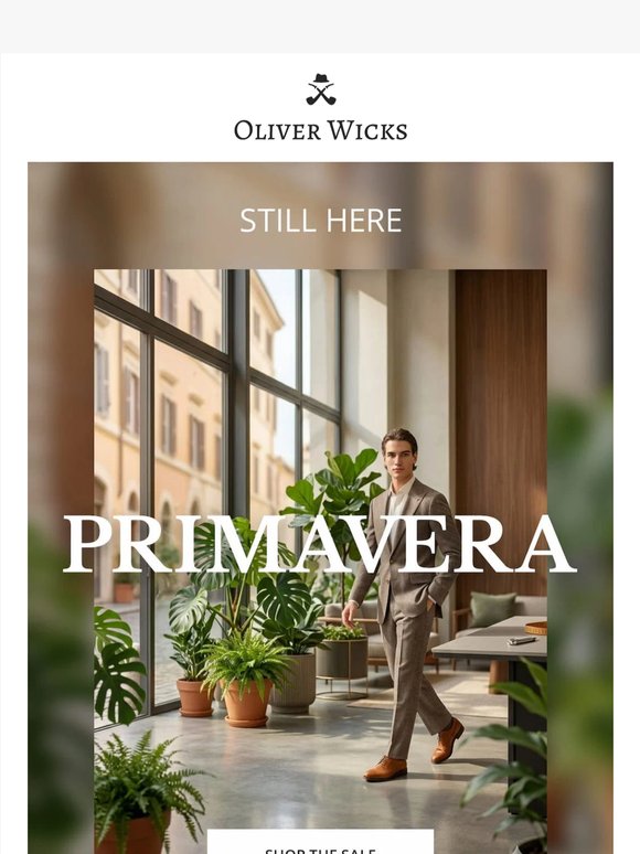 Your PRIMAVERA invitation is still open