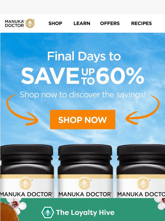 Final days to stock up & save⏳