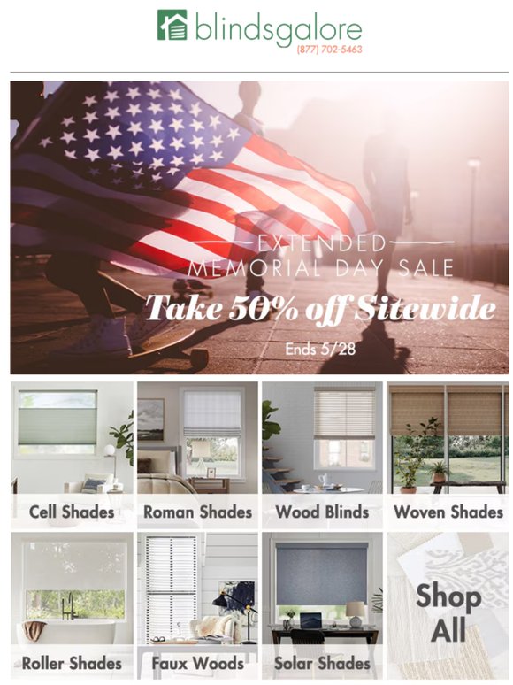 Last Day of Our Extended Memorial Day Deals