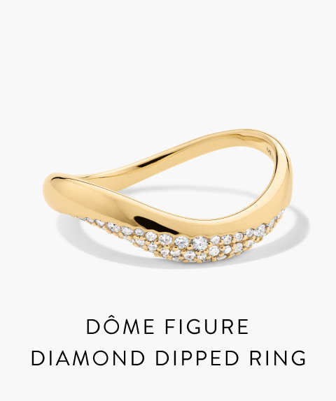 Dôme Figure Diamond Dipped Ring.