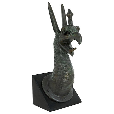 Single bookend in the shape of a mythical griffin creature. - Shop Now.