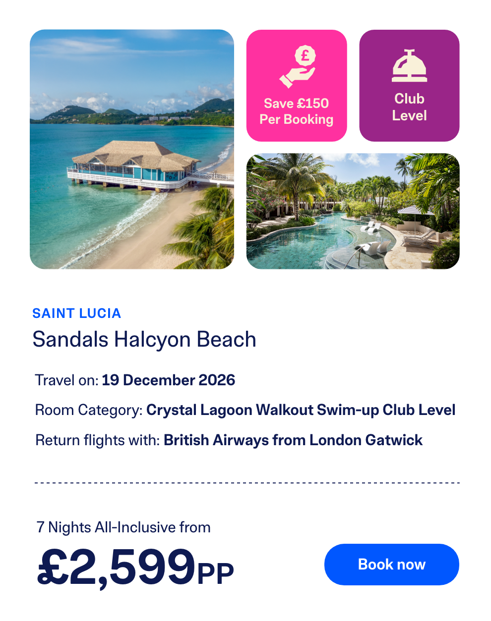 Sandals Halcyon Beach | Book Now
