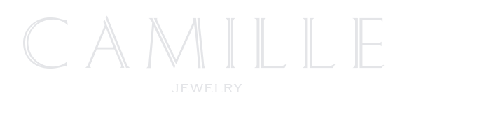 Camille Jewelry logo and footer. Address: 25 South Haddon Ave. 1132 Haddonfield, NJ 08033. Social links: Instagram, Facebook, Pinterest, TikTok.