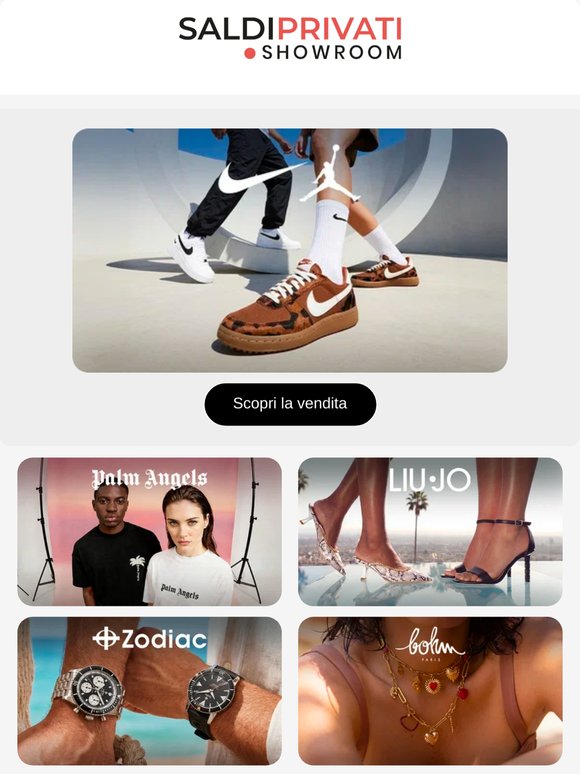 Ciao —: NIKE SNEAKERS, GEOX, PALM ANGELS e 19 nuove vendite oggi online
