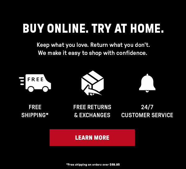BUY ONLINE. TRY AT HOME