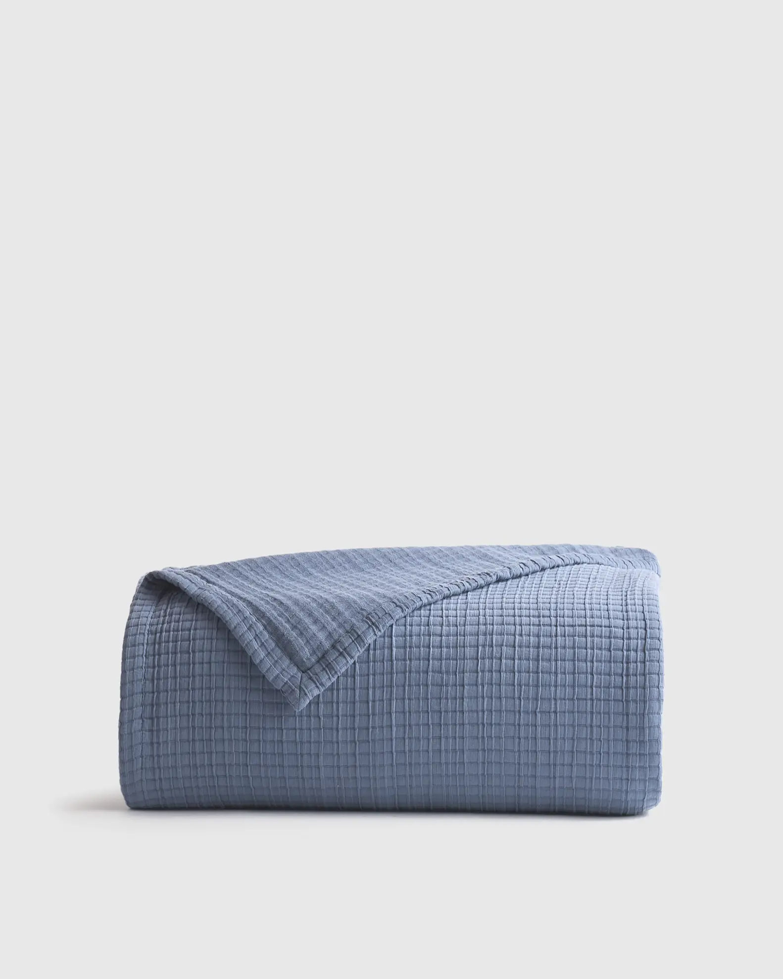 Organic Ribbed Cotton Coverlet