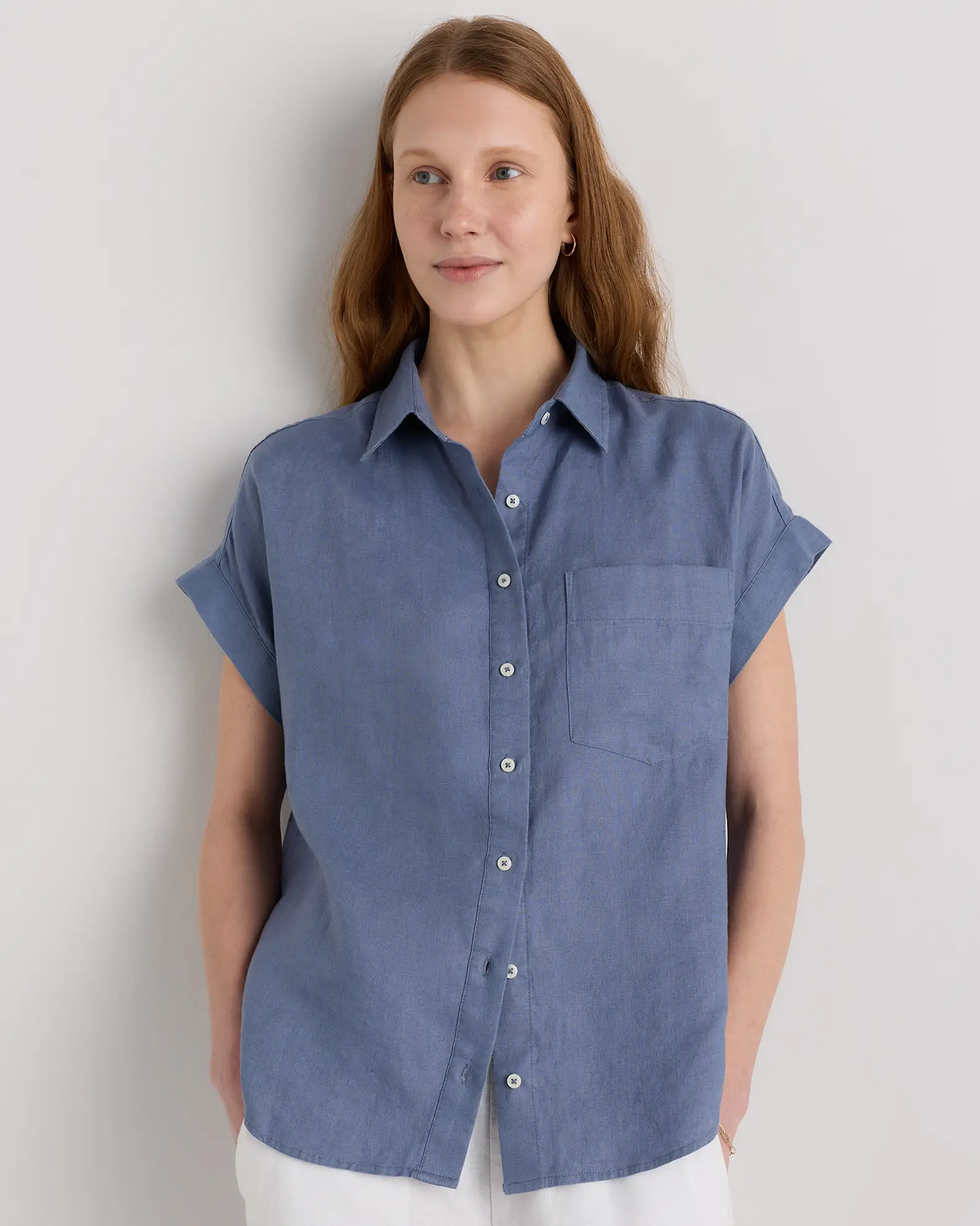 100% European Linen Camp Shirt