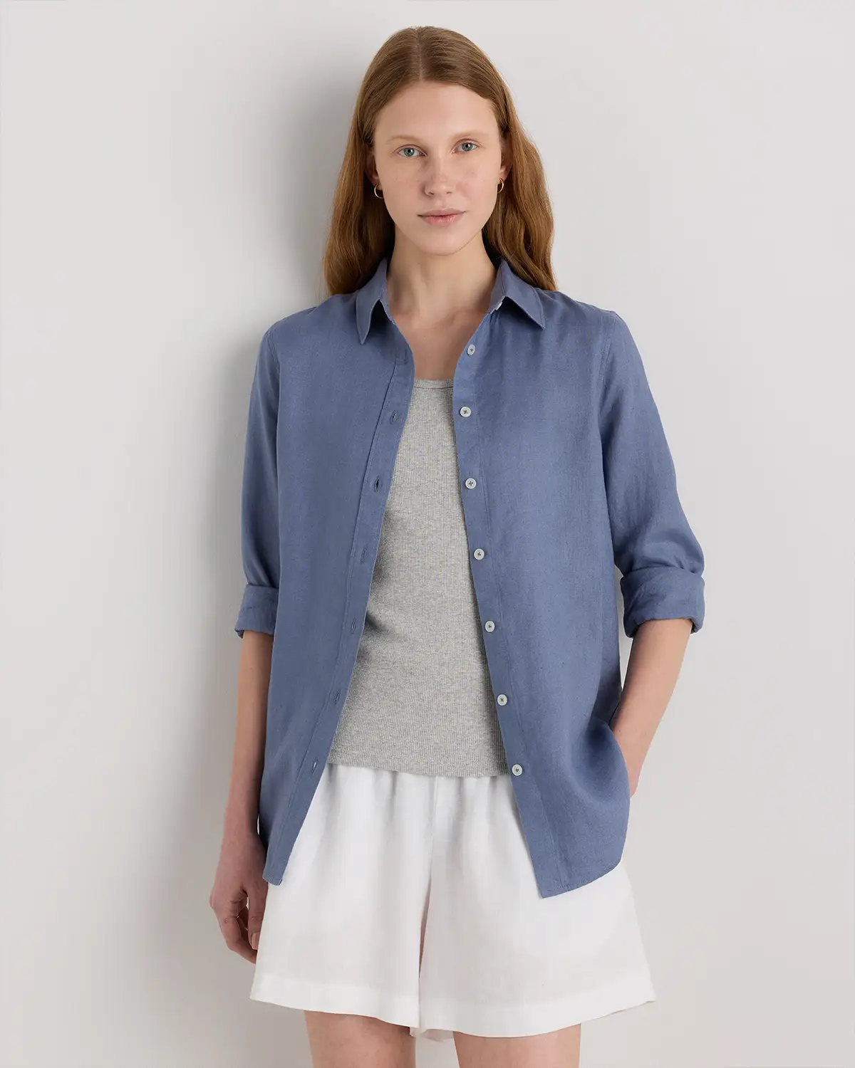 100% European Linen Long Sleeve Shirt