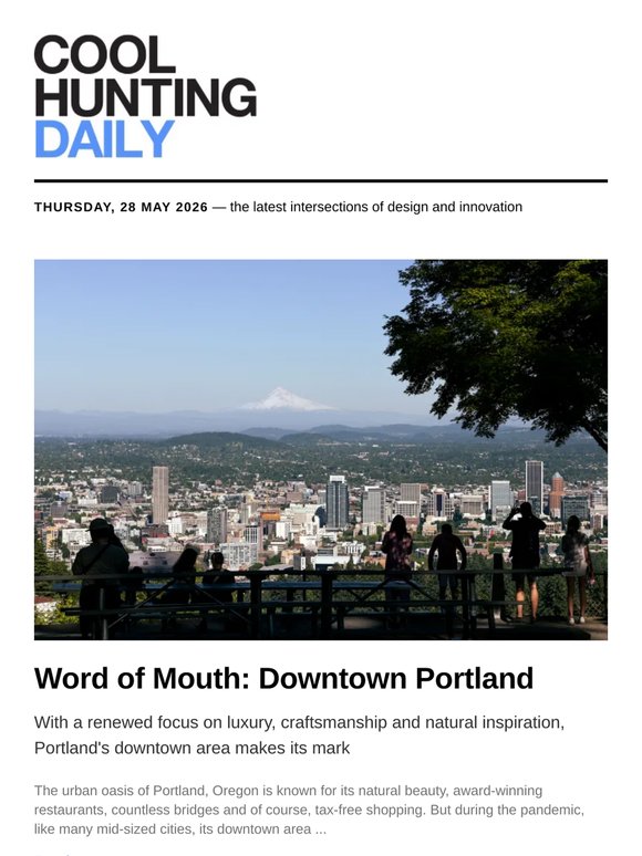 With a renewed focus on luxury, craftsmanship and natural inspiration, Portland's downtown area makes its mark