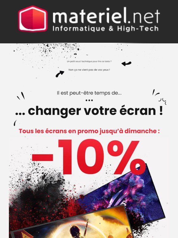 Besoin d'un écran, c'est le moment !