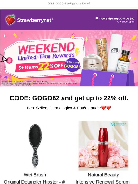 🎉3 Days Only: 3+ Items Extra 22%👉Code: GOGO82 😍